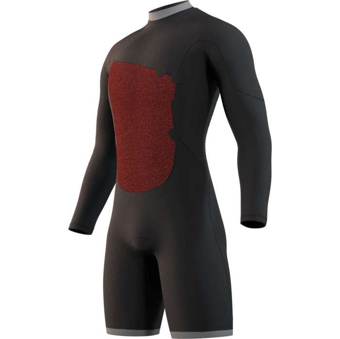 2023 Mystic Mens The One 3/2mm Long Sleeve Zip Free Shorty Wetsuit 35000.230126 - Black